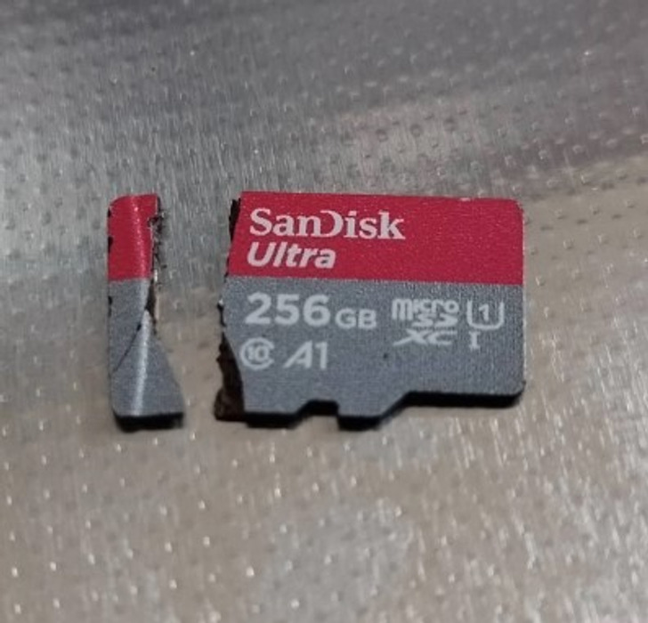 “Forgot to take my SD card out of the Switch I was putting back together after repair.”