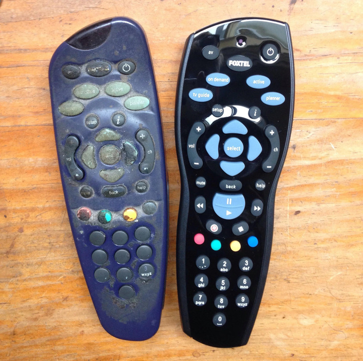 “We replaced my dad’s 16-year-old TV remote.”