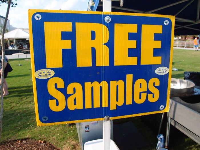 Free samples. I used to see free sample stands every time I went to a store, now they are gone.

I now realize ( from all the comments ) that Costco apparently still has them.