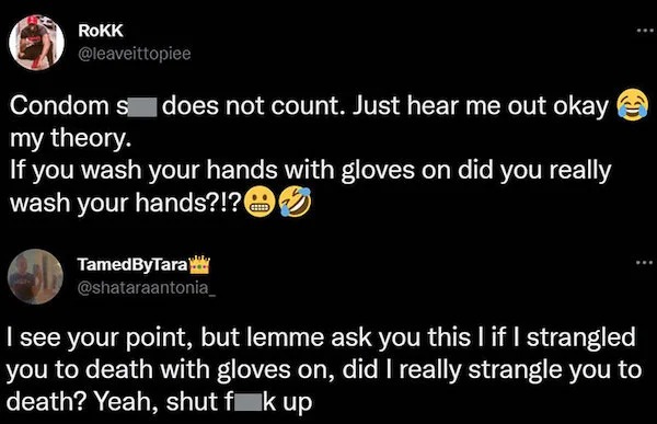 people who are clueless - king fahad's fountain - Rokk Condoms does not count. Just hear me out okay my theory. If you wash your hands with gloves on did you really wash your hands?!? TamedByTara I see your point, but lemme ask you this I if I strangled y