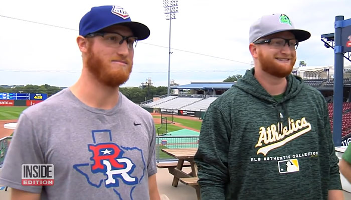 about Brady Feigl and his doppelganger, Brady Feigl. In addition to sharing a name and extreme similarities in appearance, each was a minor league baseball pitcher and had the same elbow surgery performed by the same doctor. A DNA test confirmed no relation.