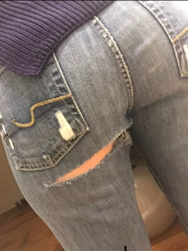 “Ripped my pants at work. On my birthday. My coworkers assured me it was “not that noticeable”.”