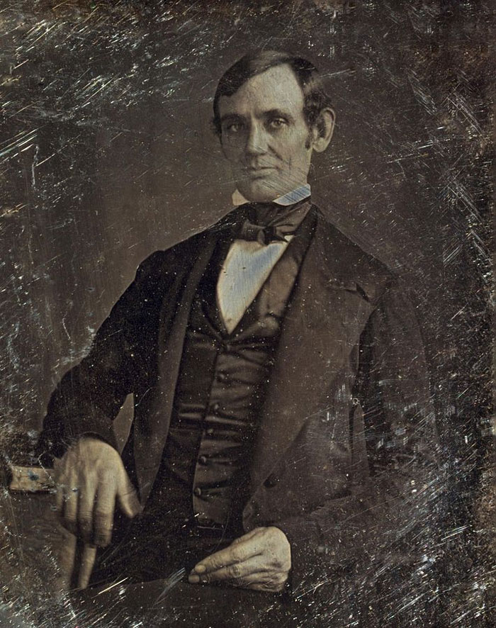 This photo captures Abraham Lincoln shortly after being elected as congressman. The photographer, Nicholas H. Shepherd, was identified by Gibson W. Harris, a law student who worked in Lincoln’s office when the photo was taken. Little did anyone know that just a few years later, in 1861, Lincoln would become the 16th president of the United States and lead the country through the Civil War.