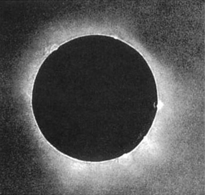 On a sunny day in 1851, Johann Julius Berkowski took the first spot-on photo of a solar eclipse. He used the daguerreotype process with an 84-second exposure at the Royal Observatory in Königsberg, Prussia.