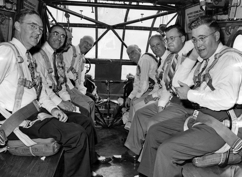 In 1943 St. Louis politicians boarded a military glider for a test run.
Mid-flight, the right wing of the glider broke off and the aircraft plummeted from 1,500 ft. All ten people on board died