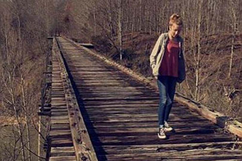 Abby Williams hiking in Delphi, Indiana in February 2017 with her friend Libby German.
They were both murdered shortly after the photo was taken. They still haven’t identified the killer.