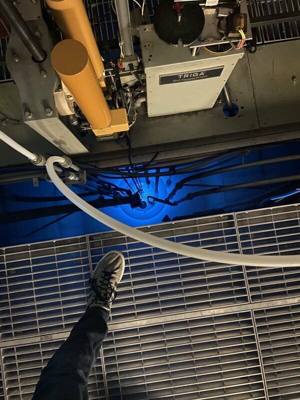 "Standing on top of a nuclear reactor"