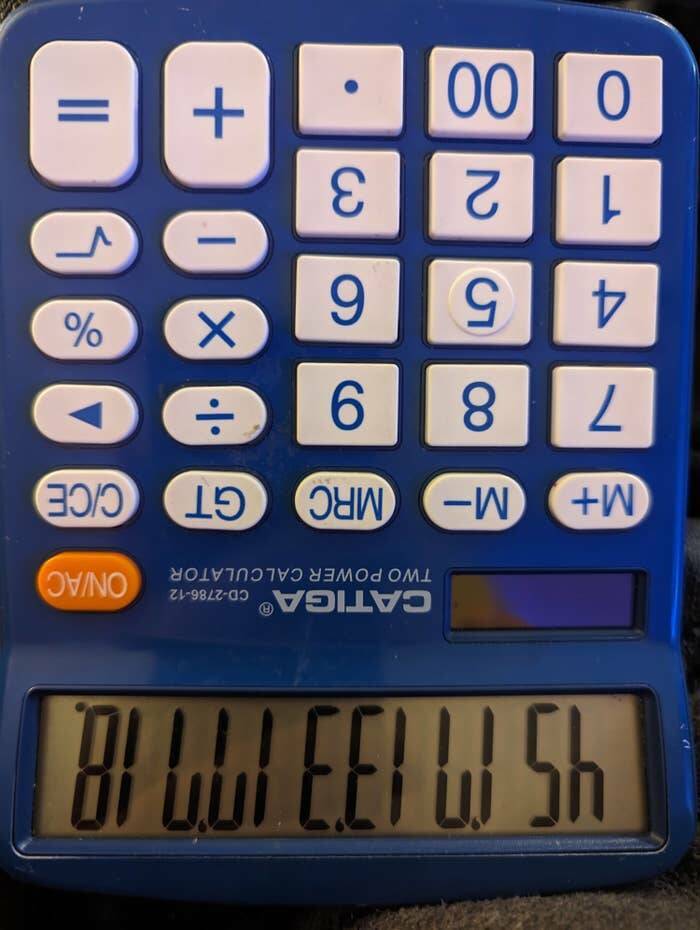 "Changing gears to something of totally equal importance, you can spell "BILLIE EILISH" on a calculator:"