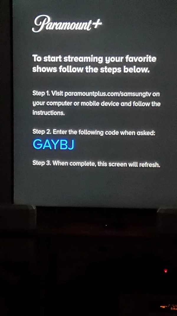 spicy memes and dirty pics - display device - Paramount To start streaming your favorite shows the steps below. Step 1. Visit paramountplus.comsamsungtv on your computer or mobile device and the instructions. Step 2. Enter the ing code when asked Gaybj St