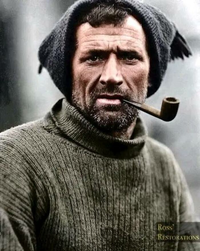 Irish Seaman And Antarctic Explorer Thomas Crean Photographed In 1915 Aboard The Endurance In Antarctica During The Imperial Trans-Antarctic Expedition Of 1914–1917