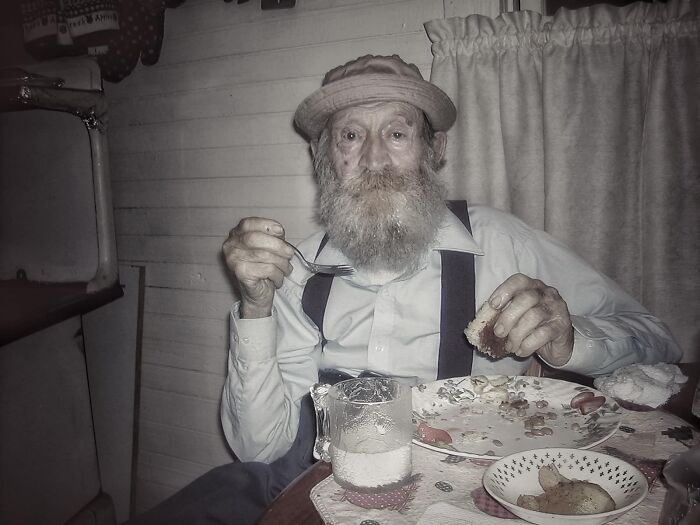 A Photo Of Clyde Hensley, Lived Deep In The Appalachian Mountains Of Western North Carolina