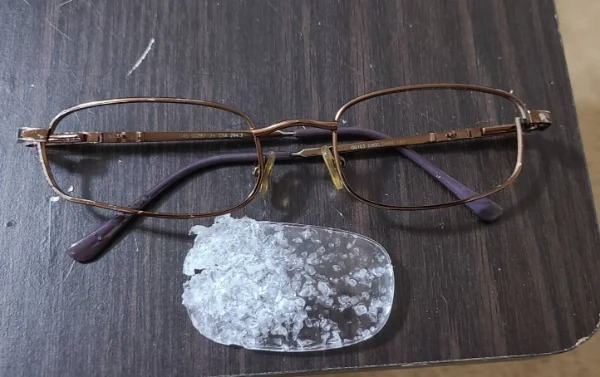 “In-laws dog ate my glasses first night I arrived for visit.”