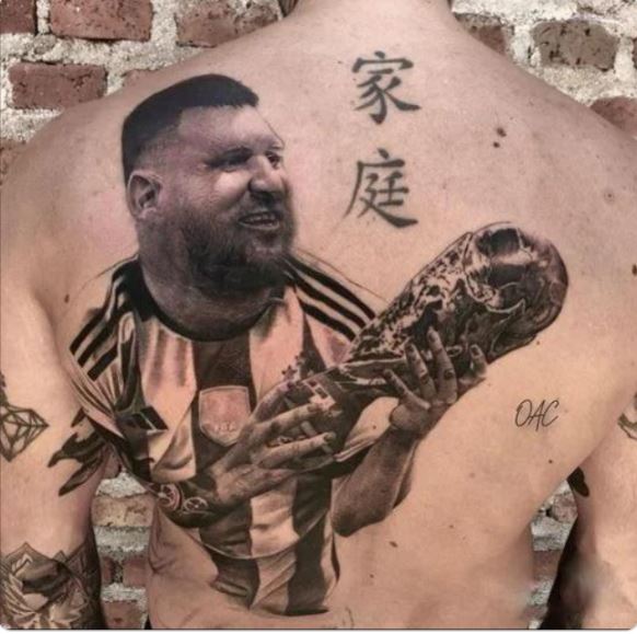 Creepy Posts - lionel messi world cup tattoo - Oac