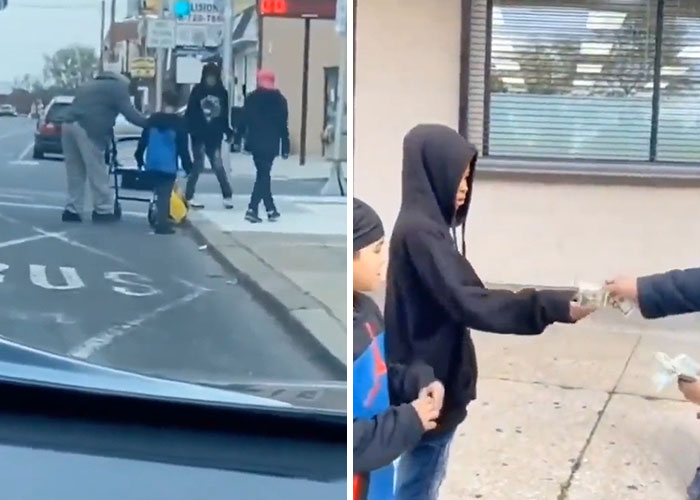 Kids Help Old Man With Walking Chair And Get Instant Karma
