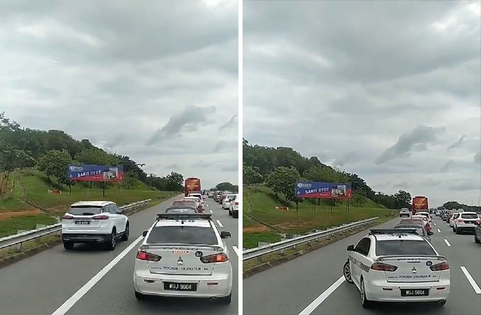 Instant Karma For Emergency Lane Abuser