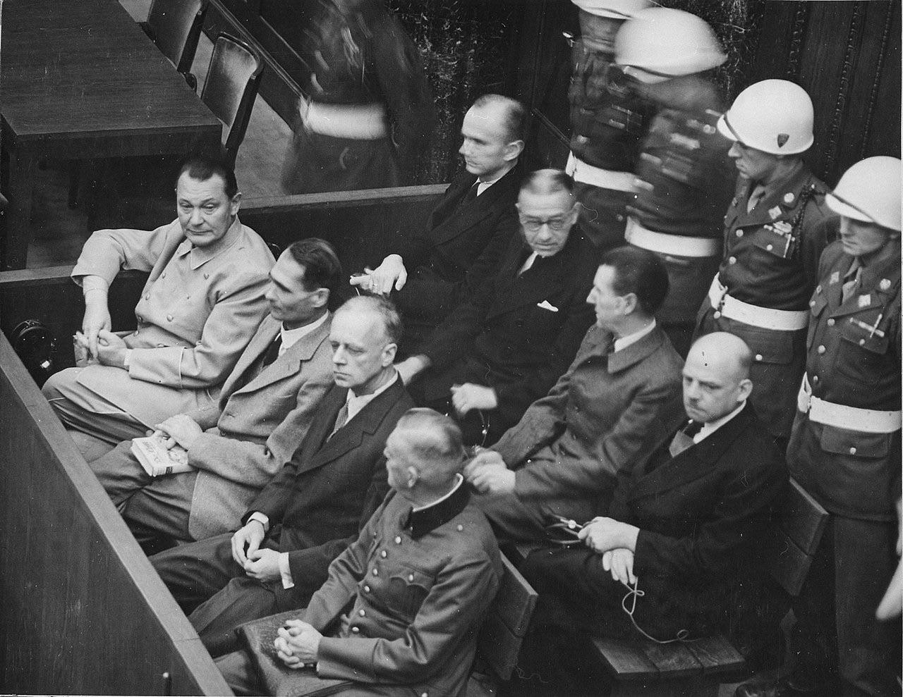 fascinating historical photos -  nuremberg trials - N