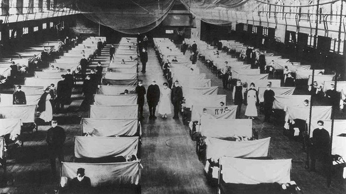 fascinating historical photos -  20th century pandemic
