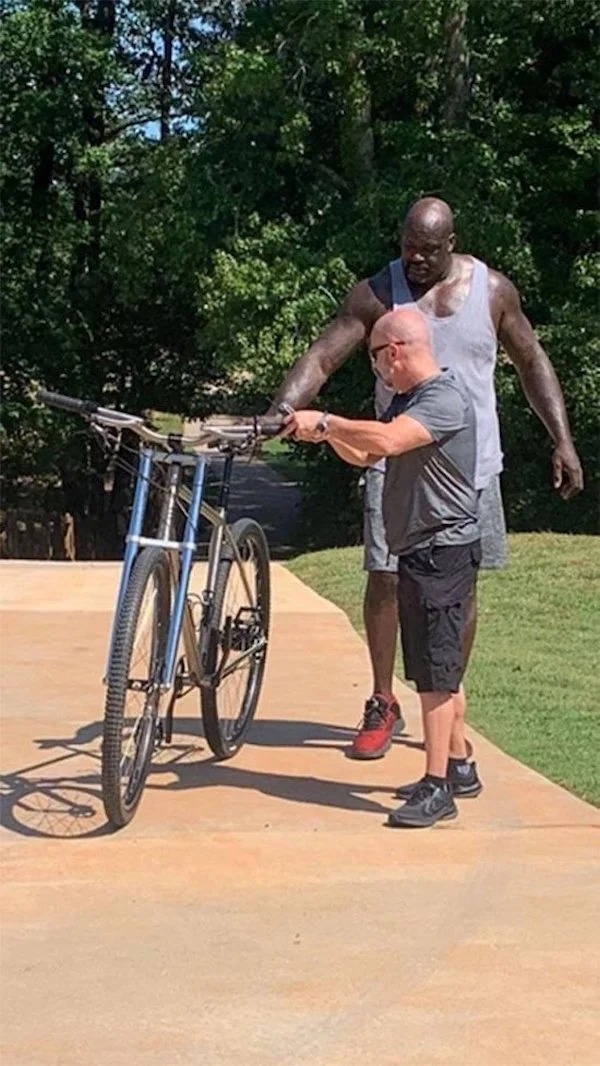 absolute unit sized things - shaquille o neal bike