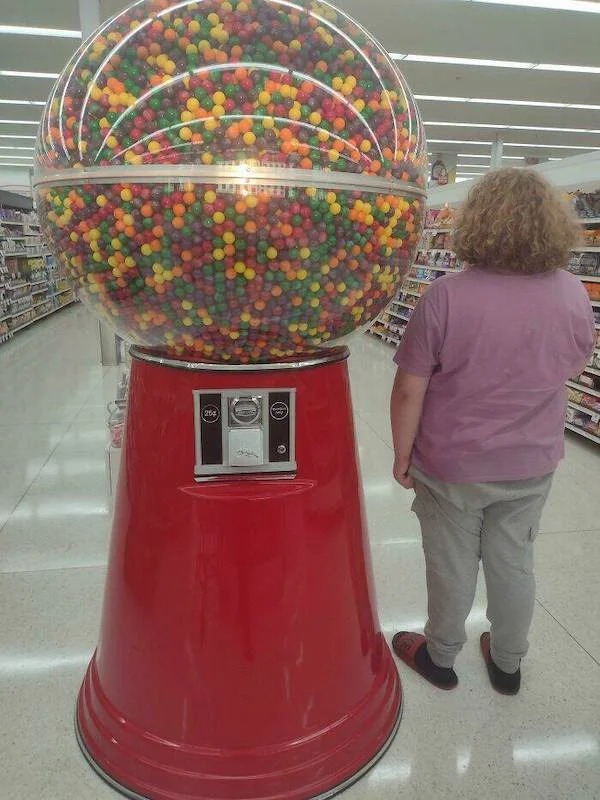 absolute unit sized things - dirty gumball machine