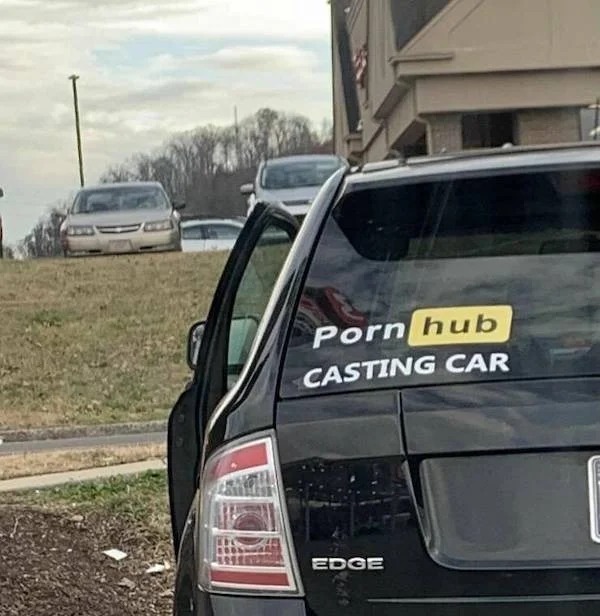 sex memes - vehicle registration plate - Porn hub Casting Car Edge 149