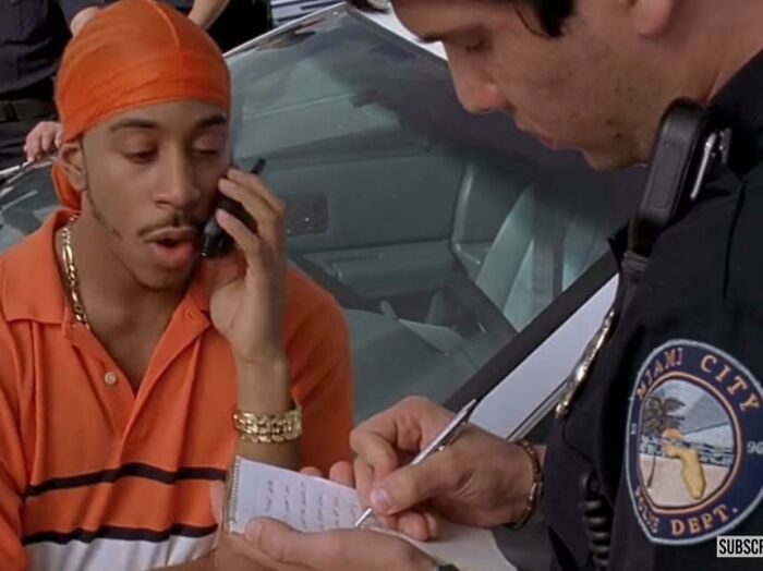 In 2 Fast 2 Furious (2003) A Cop Can Be Seen Writing On An Already Written Paper