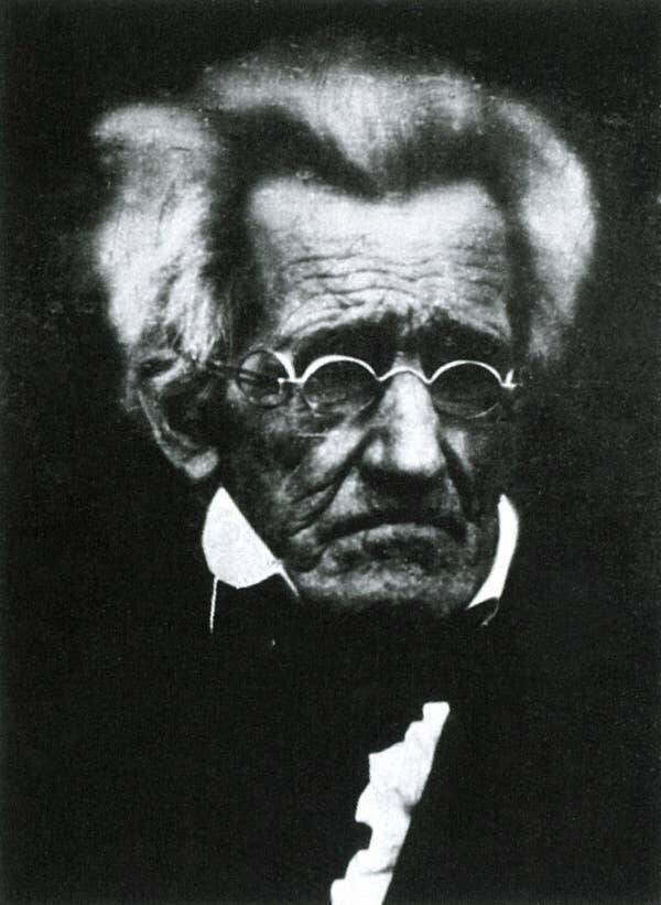 This is one of the only pictures of President Andrew Jackson, taken shortly before his death in 1845: