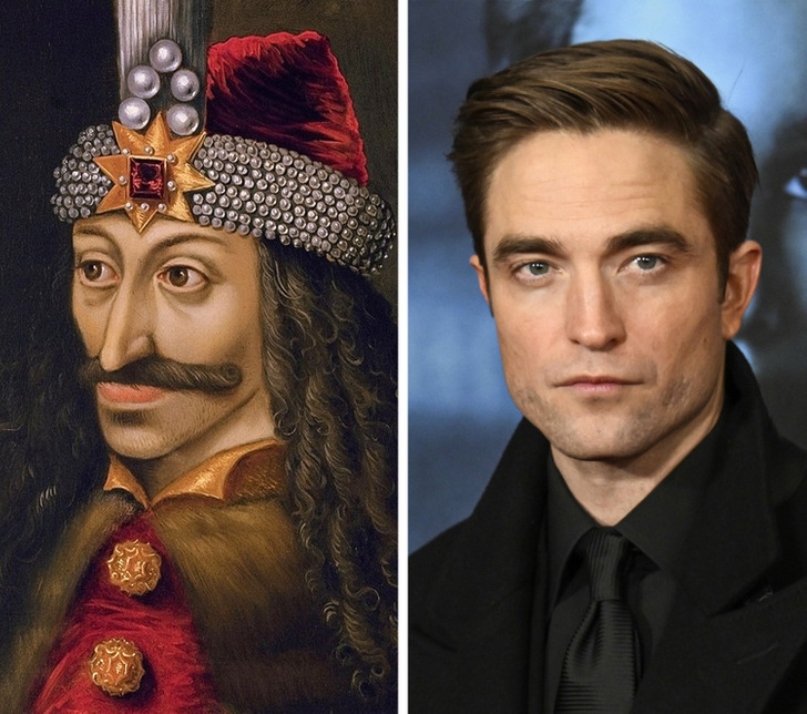 Robert Pattinson, the star of the wildly popular supernatural series, Twilight, is related to a real-life vampire. The actor is a distant relative of the fifteenth-century Romanian ruler, Vlad III, a.k.a. Vlad the Impaler, who was also considered to be the inspiration for the most famous vampire of all time, Dracula.