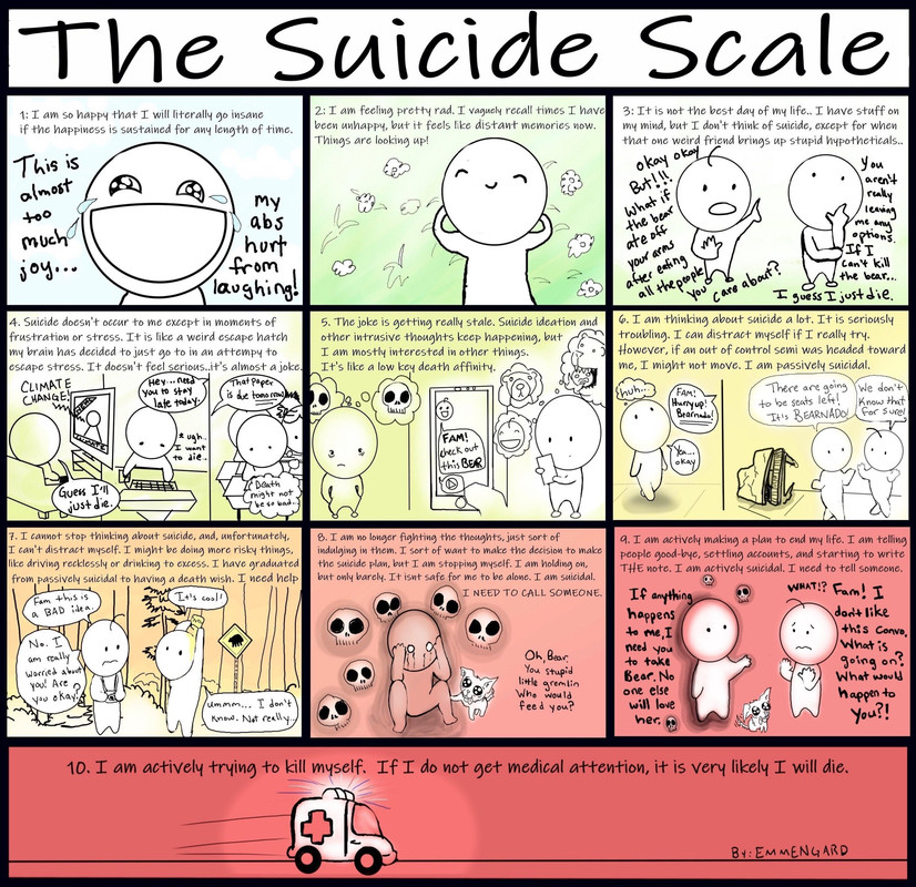 infographics and charts - emmengard suicide scale