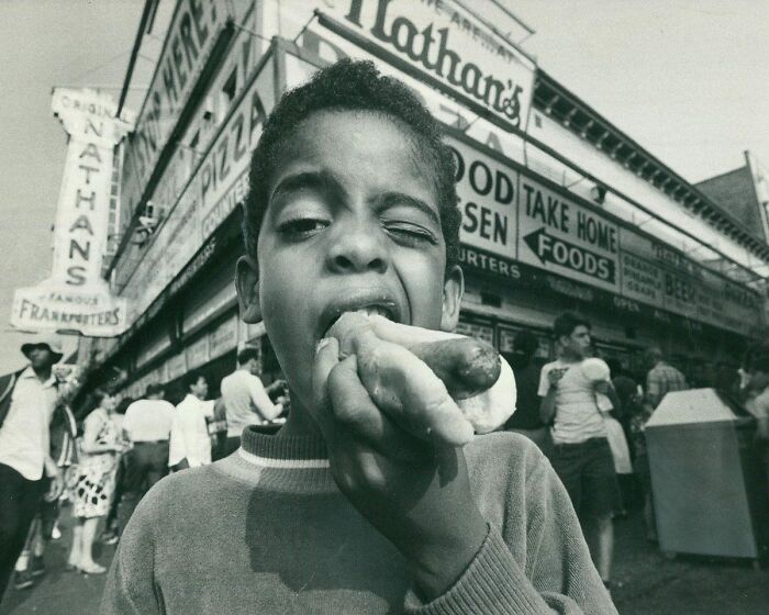 Pov: It’s 1970 And You’re Outside Nathan’s, Eagerly Waiting For Your Buddy To Finish His Hot Dog So That You Can Get Back Up On Your Chopper Bike (Which Has A Banana Seat) And Go Smoke Bubblegum Cigars In A Dubiously Constructed Tree House