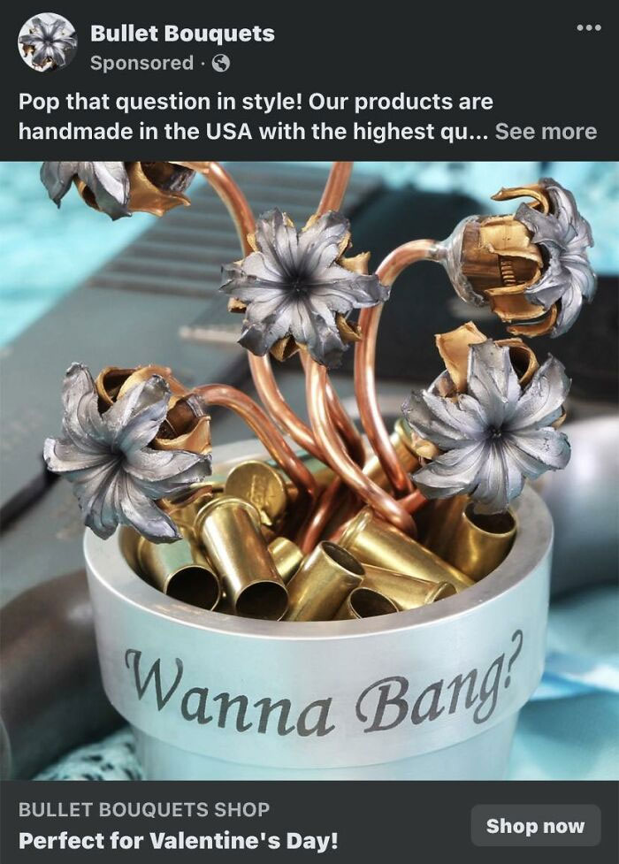 Flower bouquet - Bullet Bouquets Sponsored Pop that question in style! Our products are handmade in the Usa with the highest qu... See more Wanna Bang ... Bullet Bouquets Shop Perfect for Valentine's Day! Shop now