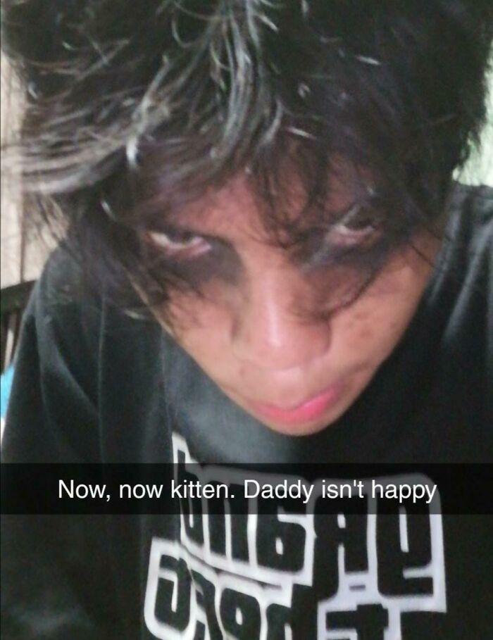 Internet tough guys - hairstyle - Now, now kitten. Daddy isn't happy Gal Uon
