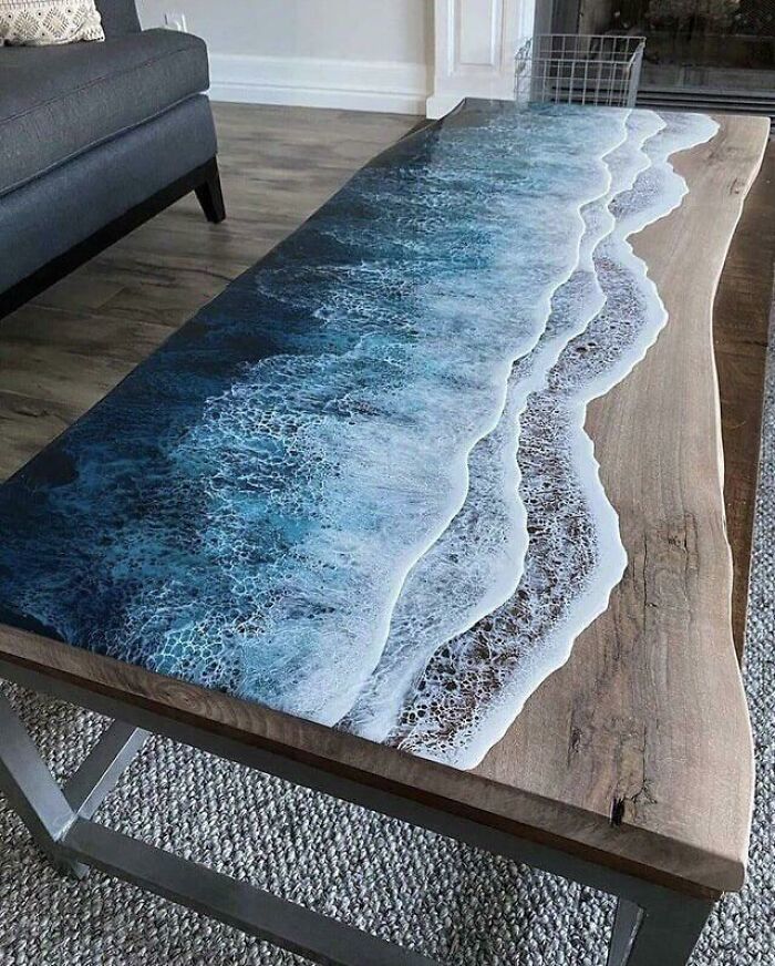 Incredible Seashore Wood Table