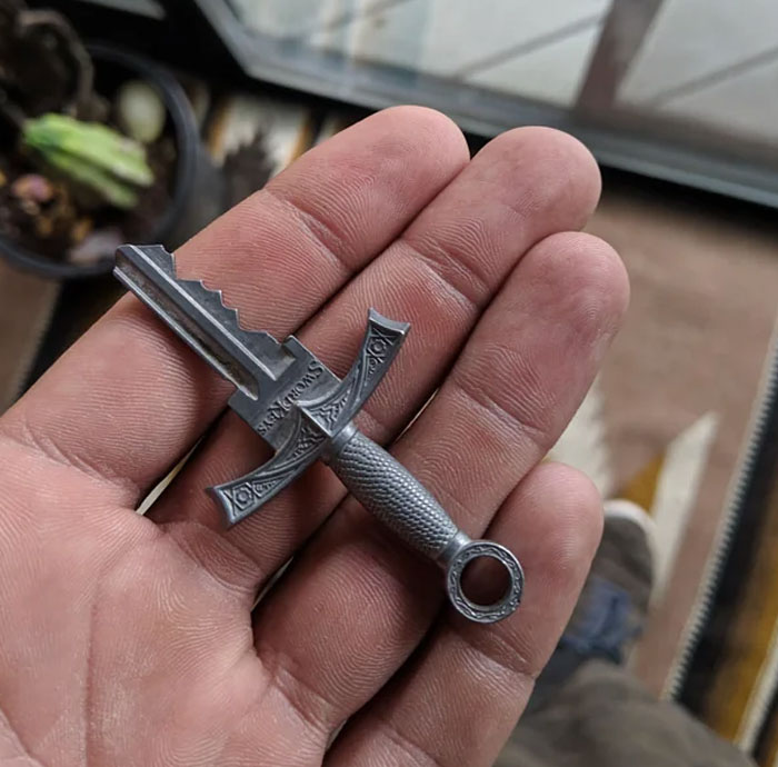 This Key Shaped Like A Little Sword