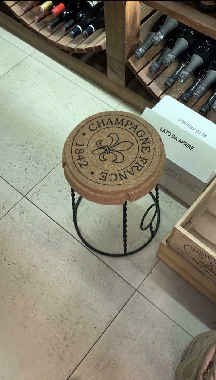 This Champagne Cork Chair