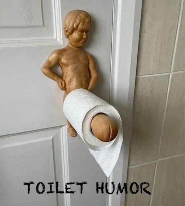 spicy memes and pics - funny toilet paper holder - Toilet Humor