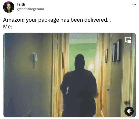 savage tweets - presentation - faith Amazon your package has been delivered... Me