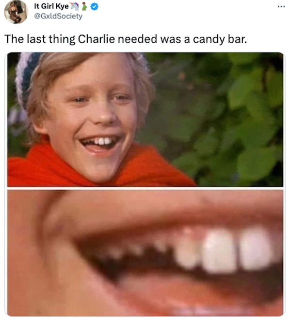 savage tweets - -  - It Girl Kye 0 The last thing Charlie needed was a candy bar.