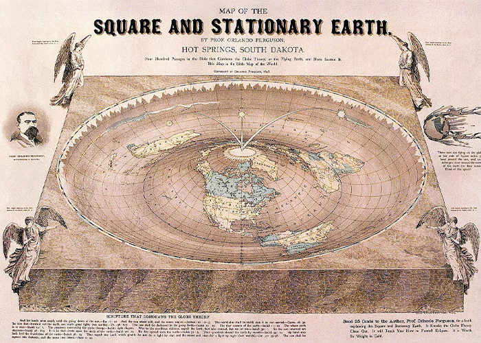 That people in the Middle Ages thought the earth was flat?????
It has been widely accepted since Ancient Greece that the earth is round and I have no idea why people still call it the Dark Ages either