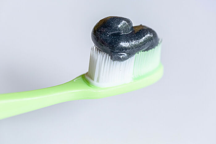 Charcoal toothpaste. It scrapes your teeth