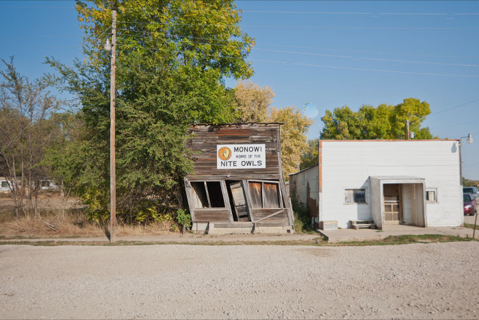 It seems that one person can make a town. Located in Nebraska, Monowi might be the smallest town in the United States. The only resident of Monowi, Nebraska, is 84-year-old Elsie Eiler, who pays her taxes and issues her alcohol license.