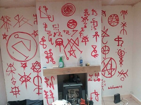 “Moved Into A House And Found These Symbols Under Panelling”