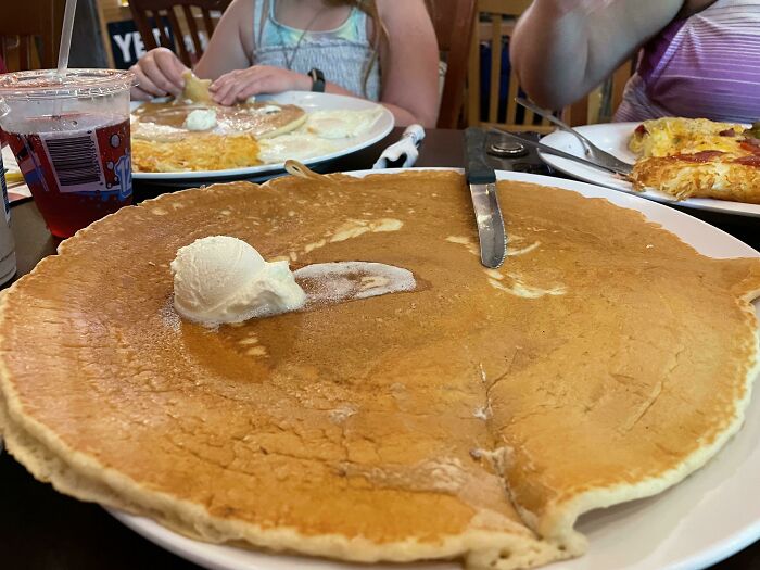 This Pancake That Came With My Omelette. This Is From Billy Gail’s In Branson, MO