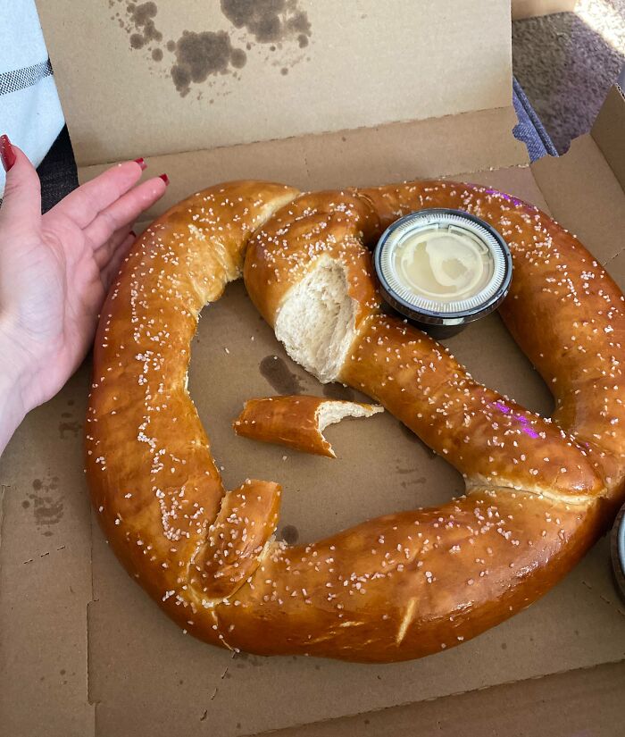 This Giant Bavarian Pretzel I Ordered