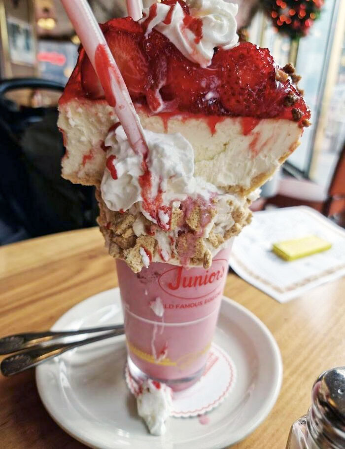 Cheesecake Milkshake At Junior's Cheesecake Brooklyn, New York