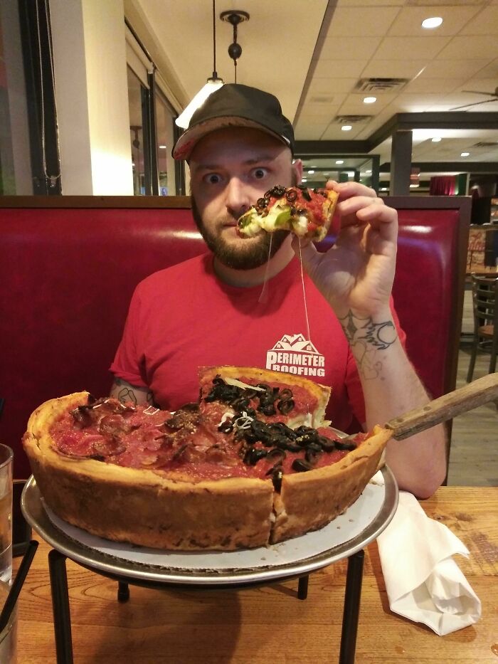 This Absolute Unit Of A Pizza At Giordanos In Chicago