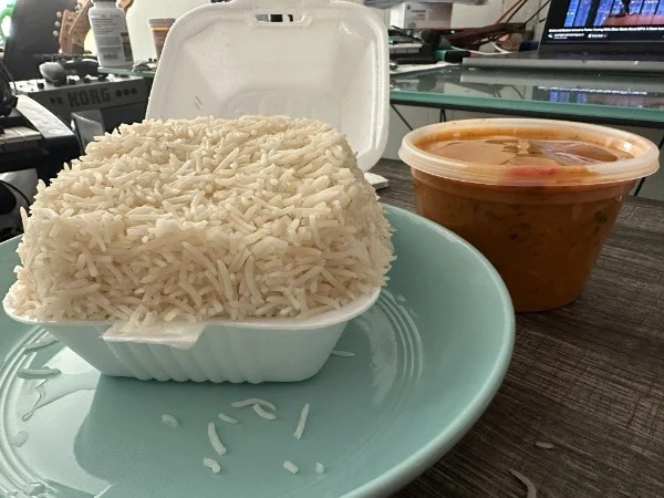 “My takeout rice container was 100% filled.”