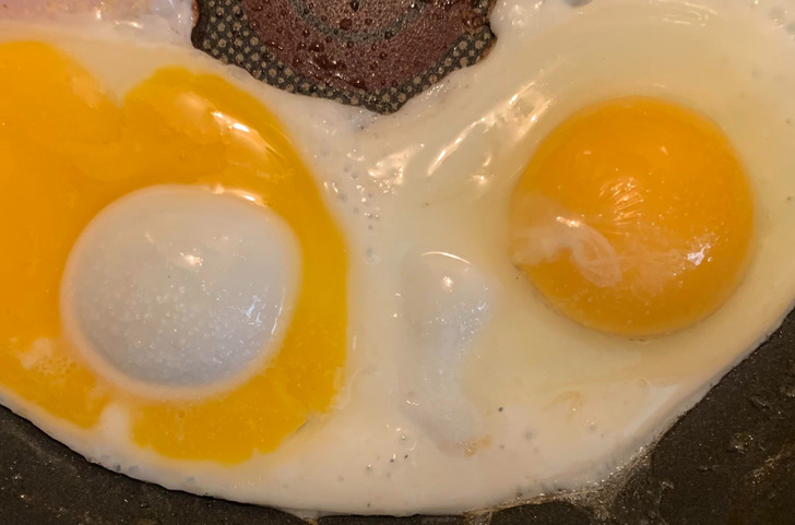 “My eggs were inversions of each other this morning.”