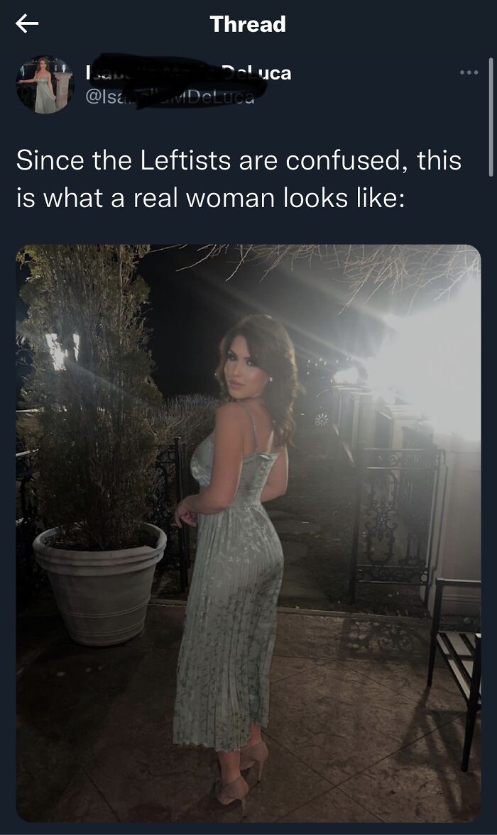 cringiest girls online - dress - K 23 Thread luca SvDeLuca ... Since the Leftists are confused, this is what a real woman looks