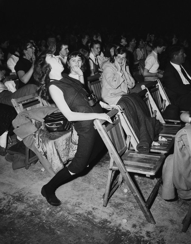 Teenager at Elvis Presley concert at the Philadelphia Arena in Philadelphia, April 6, 1957.