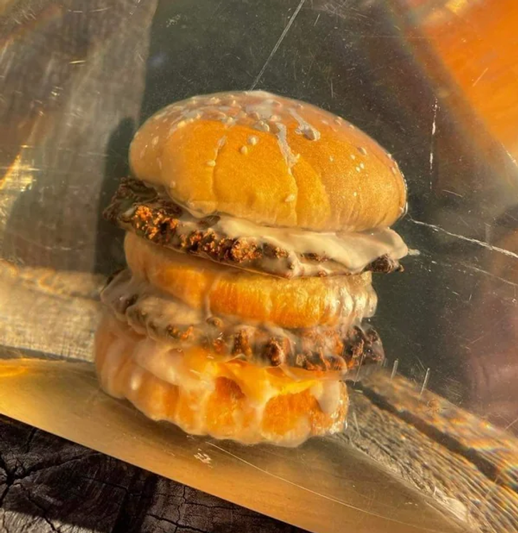 “A McDonald’s burger that’s been preserved in resin since the late ’70s”